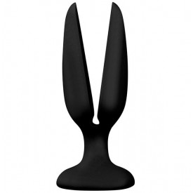 Чёрная пробка-бутон MENZSTUFF FLOWER BUTT PLUG 6INCH - 15 см.