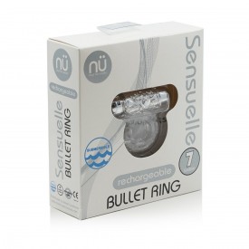 Прозрачное эрекционное виброкольцо BULLET COCKRING