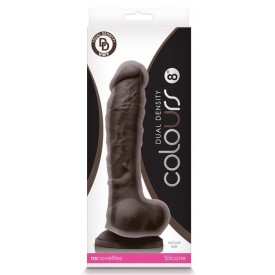 Коричневый фаллоимитатор Dual Density 8 Dildo - 25,4 см.